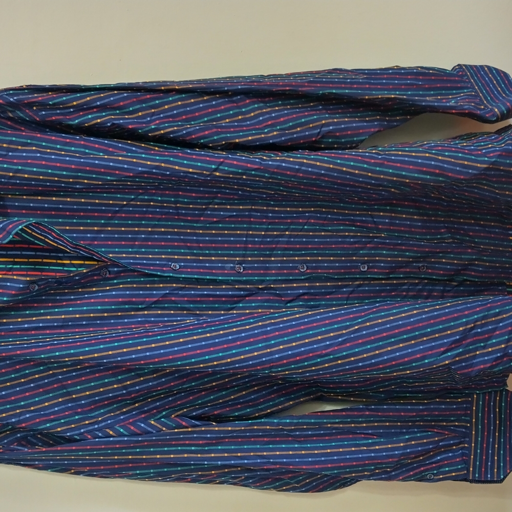Colorful Striped Button-Up Shirt - Picture 6 of 10